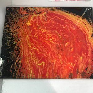 Dutch/fluid pour painting.